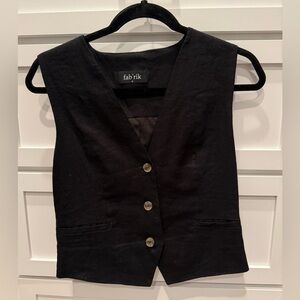 fab’rik Black Vest Top